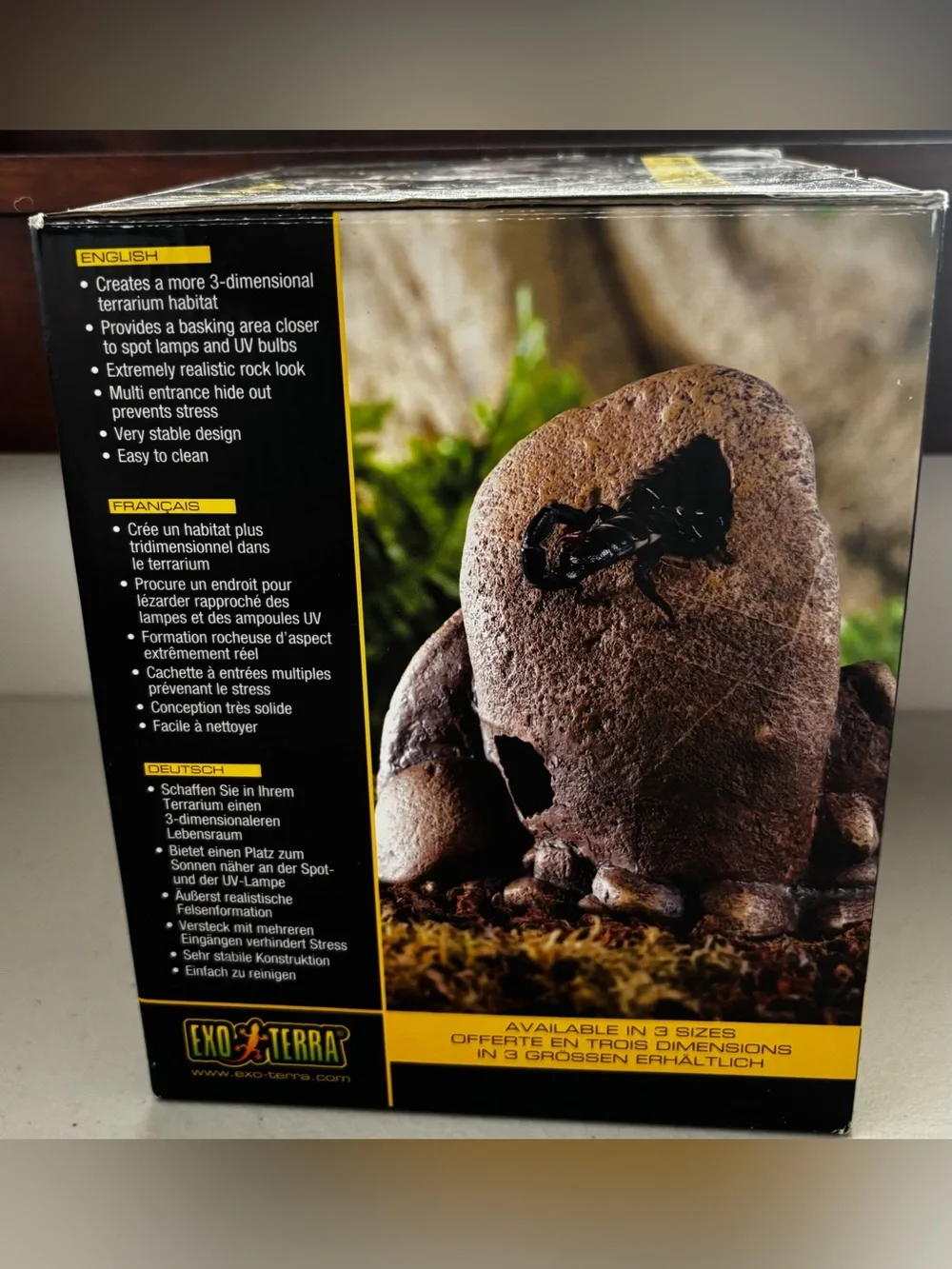 Exo Terra Small Rock Outcrops Terrarium Decor Hiding Cave